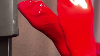 HollyHarlot - foot fetish - latex socks - teasing-7