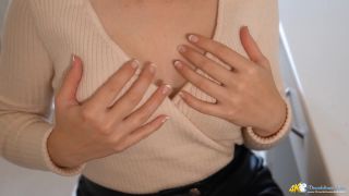 DownBlouse Jerk - Time To Waste - Cocktease, alexis fawx femdom on pov -4