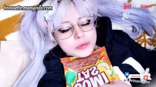 [GetFreeDays.com] Cuddle piggy tails eating chili gummy worms  ahegao  eating  food porn  food  pig tails Porn Clip June 2023-3