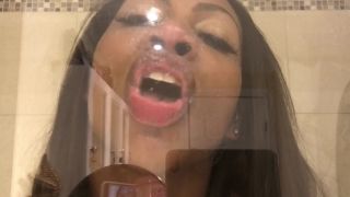 ASMR – Glass Kissing – Ass Worship – Wet Mouth Sounds – EbonyLovers  1080p *-6