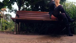 SecretCrush - Flashing In Public Park Turns Into Risky Glass Anal Toy ...-4