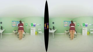 Busty British Nurse Cosplay Uniform Striptease (VR 180 3D-0