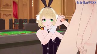 しぐれうい Shigure Ui Bunny Girl and I have intense sex in the casino. - VTuber Hentai-1