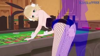 しぐれうい Shigure Ui Bunny Girl and I have intense sex in the casino. - VTuber Hentai-4