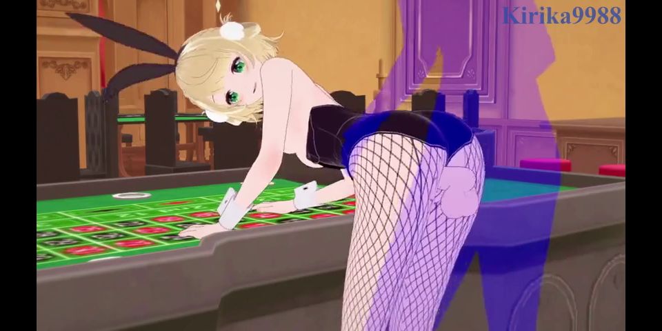 しぐれうい Shigure Ui Bunny Girl and I have intense sex in the casino. - VTuber Hentai