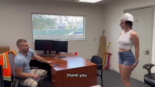 7171 Sexy Brunette Passed the Casting in the Office for a new...-1