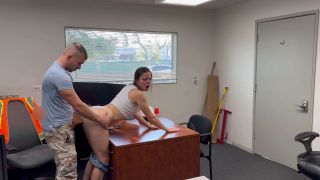 7171 Sexy Brunette Passed the Casting in the Office for a new...-5
