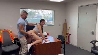 7171 Sexy Brunette Passed the Casting in the Office for a new...-6