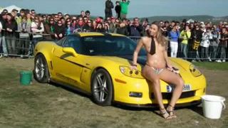 Striptease dance on a nice car-2