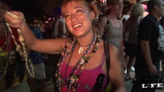 Lingerie Milf Body Paint Naked in Public Fest at Fantasy Fest public -8