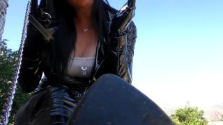 xxx video 26 Young Goddess Kim - Mutt's Walk POV | latex and leather | femdom porn pvc fetish-7