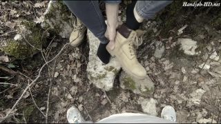 Quarantine Excape, For Have Footjob And Handjob In The Forest - PaoloCum79,  on feet porn -1