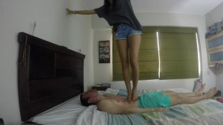 video 10 Stomach trampling , jumping, stomping ( One Hundred high jumps bf) femdom | verified amateurs | fetish porn underwater fetish-4