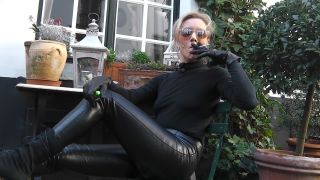 Smoking   Korean Smoking in leather pants - Fetish-1