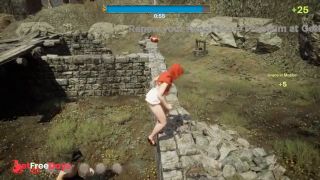 The dirty wolf caught up with Little Red Riding Hood and put her on his huge cock-6