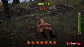 The dirty wolf caught up with Little Red Riding Hood and put her on his huge cock-7