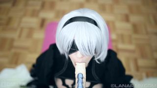 Lana Rain as 2B POV Face-Fucking Action in Nier Automata-6