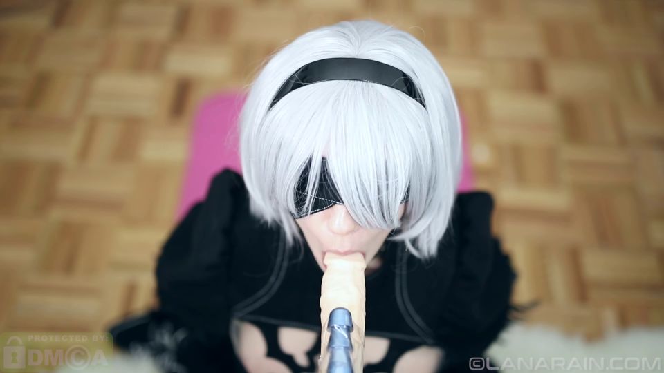 Lana Rain as 2B POV Face-Fucking Action in Nier Automata