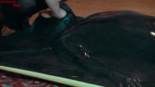 adult xxx video 2 leather glove fetish Mistress Evilyne - Facesitting in a vacuum - FullHD 1080p, smothering on femdom porn-0