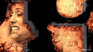 porn video 31 Rope Slut Shows Off Her Gushing Cunt, pvc fetish on brunette girls porn -1