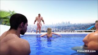 adult video clip 16 deep anal Gloria LA pool, pussy licking on masturbation porn-4