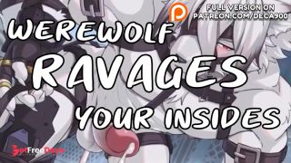 Werewolf RAVAGES your insides Top Fantasy Eating you out Desperate Rough-0