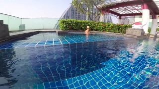 porn clip 20 Chokobanana – This Blonde Made Me Cum in a Public Pooli – 1080p | homemade | amateur porn 1080 amateur-0