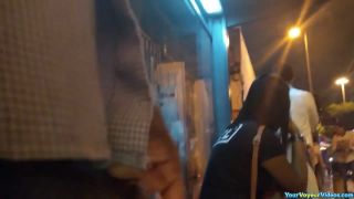 Dude flash dick in bus stop-0