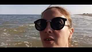 Fit Blonde Babe With Big Ass Fucks On A Public Beach WetKelly 1080p-9