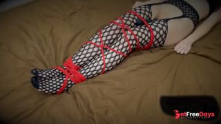 Tied Up Girl Orgasms From Vibrator-5