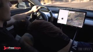 Babe gets turned on during romantic sunset drive, she cant resist his cock - MASSIVE cumshot-1