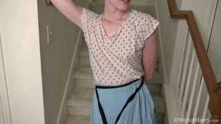 Kiss Montress - White Blouse Blue Skirt Hd-1