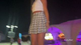 Katty West - Minipack 2 An excited girl 18 y o  dances in public and shows panties-7
