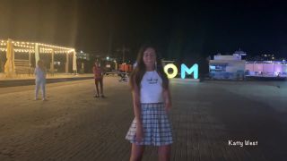 Katty West - Minipack 2 An excited girl 18 y o  dances in public and shows panties-8