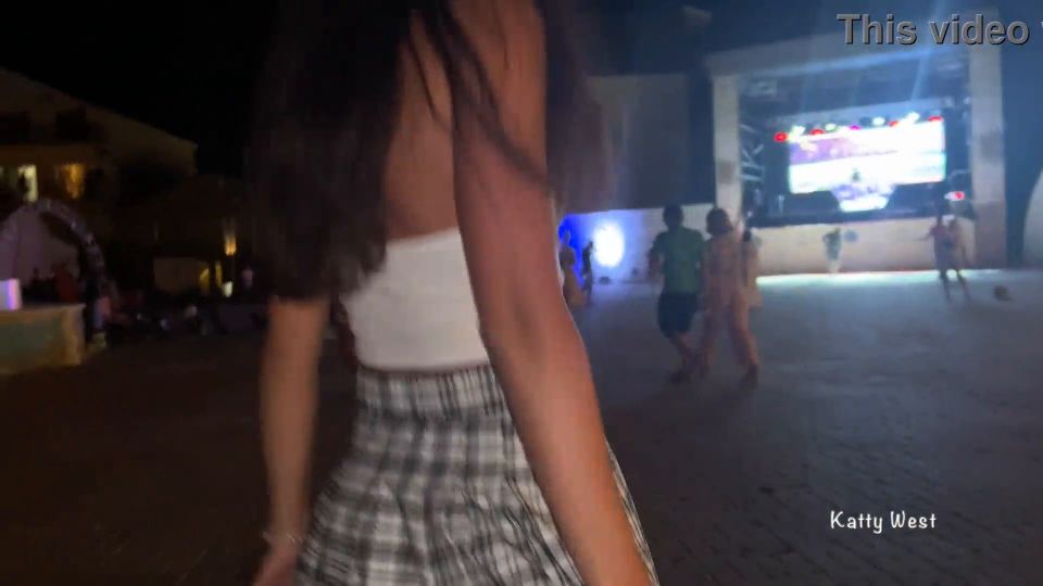 Katty West - Minipack 2 An excited girl 18 y o  dances in public and shows panties