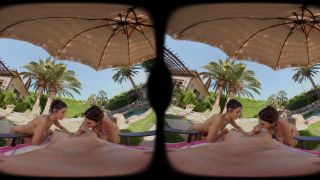 Hot VR VRBangers! Kylie & Shay in 1920p Outdoors Threesome!-1