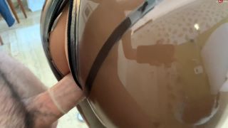 Wild sex in LATEX CATSUIT ends with huge cumshot with tinylatexbunny-8