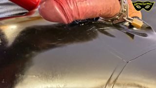 Latex Girl Fucks His Cock Despite Of Spiked Ring Quick Vi...-7