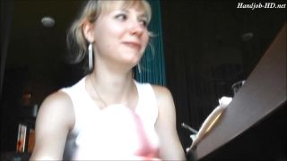 Handjob in a public cafe – KatiesClub foot -1