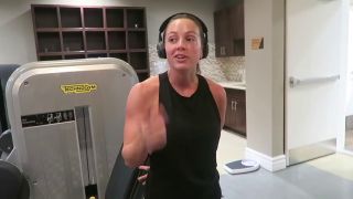 Brunette Late Night Workout-1