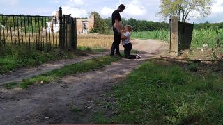 Risky public blowjob near ruined factory-1