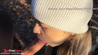 [GetFreeDays.com] Russian blonde gave a blowjob in the forest and left, showing her ass Im glad about this Porn Stream December 2022-1