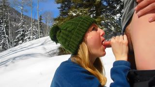 free adult video 44 Aspen Eden in Snow Day BJ on cumshot nylon feet fetish-5