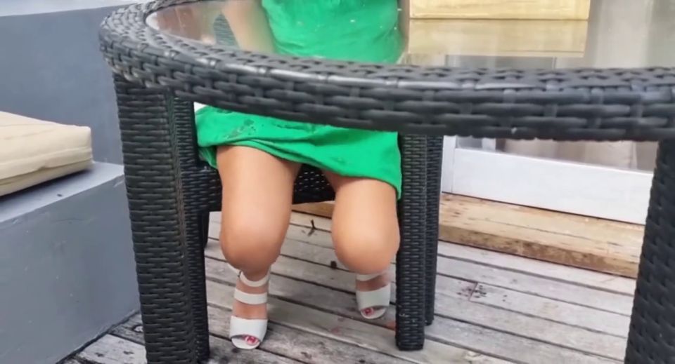 DreamLeen,YummyTwice - Public lovense control Teen get squirting orgasm outdoors
