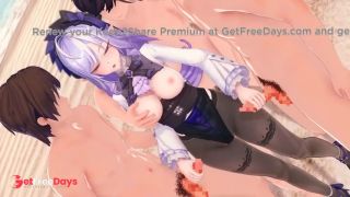 Zenless Zone Zero Vivianoutdoor gangbang on the beach. 3D Hentai Animation.-1