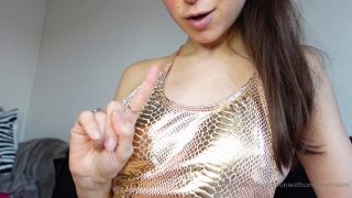The Tiniest Bunny – Edging JOI in Gold Bodysuit.-9