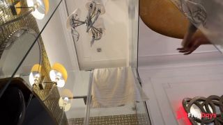 Hot super sexy Belgian girl in my bathroom prepares for sexy shooting-5