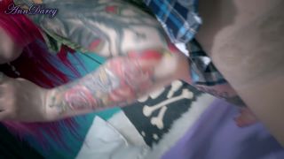 Ann Darcy - Rear view footjob in miniskirt and stockings ...-4