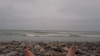 Hercolezz - RELAXING ON THE BEACH FEETS FETISH BIG COCK BULGE-6