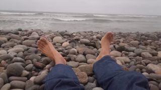 Hercolezz - RELAXING ON THE BEACH FEETS FETISH BIG COCK BULGE-7
